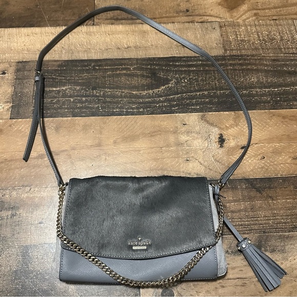 Kate Spade Laurel Way Hair Calf Greer Crossbody - Picture 2 of 7